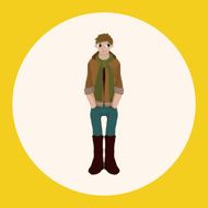 boy man cartoon theme elements N49