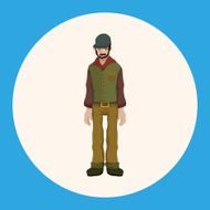 boy man cartoon theme elements N51