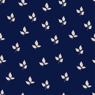 Nature seamless pattern with leaves