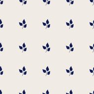 Nature seamless pattern with leaves N4