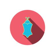 Swimsuit icon Women swimwear sign N7