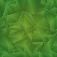 Abstract geometric triangle background Green
