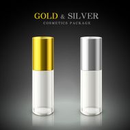 golden and silver cosmetic package N2