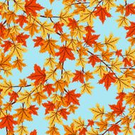 Autumn leaves seamless pattern N12