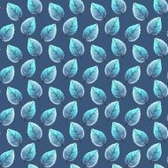 Just leaves Watercolor Seamless pattern 4