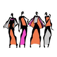 Beautiful Woman Silhouette N7