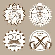 Sketch set of gentleman&#039;s