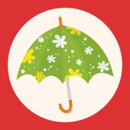 Umbrella theme elemets vector eps
