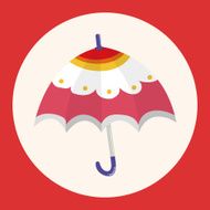 Umbrella theme elemets vector eps N12