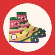 shoe style theme elements vector eps N20