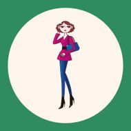 shopping girl theme elements vector eps N4