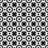Abstract seamless pattern in black and white N16