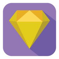 Vector precious gem icon
