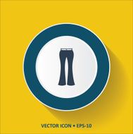 Yellow Pant Icon Button