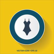 Yellow fashion dress Icon Button N3