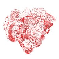 Hand Drawn Textures Cards Set Hipster style N10