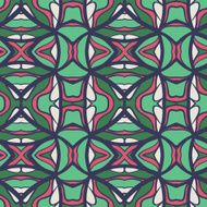 Abstract seamless ornament pattern kaleidoscope effect N4