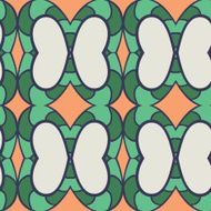 Abstract seamless ornament pattern kaleidoscope effect N6