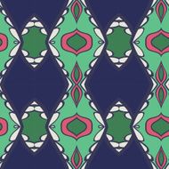 Abstract seamless ornament pattern kaleidoscope effect N8