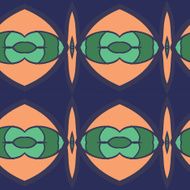 Abstract seamless ornament pattern kaleidoscope effect N9