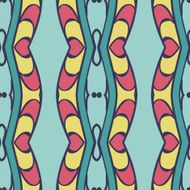 Abstract seamless ornament pattern kaleidoscope effect N11