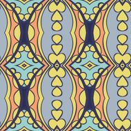 Abstract seamless ornament pattern kaleidoscope effect N13