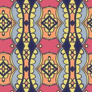 Abstract seamless ornament pattern kaleidoscope effect N14