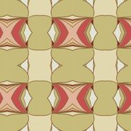 Abstract seamless ornament pattern kaleidoscope effect N25