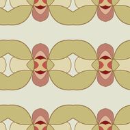 Abstract seamless ornament pattern kaleidoscope effect N32