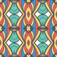 Abstract seamless ornament pattern kaleidoscope effect N36