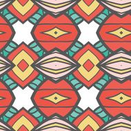 Abstract seamless ornament pattern kaleidoscope effect N38