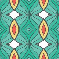 Abstract seamless ornament pattern kaleidoscope effect N43