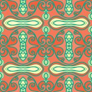 Abstract seamless ornament pattern kaleidoscope effect N46