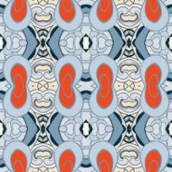 Abstract seamless ornament pattern kaleidoscope effect N52