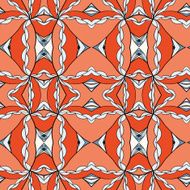 Abstract seamless ornament pattern kaleidoscope effect N57