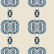 Abstract seamless ornament pattern kaleidoscope effect N58