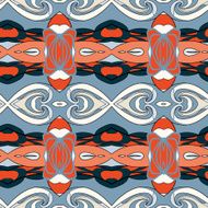 Abstract seamless ornament pattern kaleidoscope effect N63