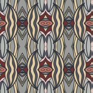 Abstract seamless ornament pattern kaleidoscope effect N66