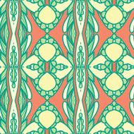 Abstract seamless ornament pattern kaleidoscope effect N77