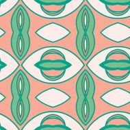 Abstract seamless ornament pattern kaleidoscope effect N81