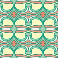 Abstract seamless ornament pattern kaleidoscope effect N86
