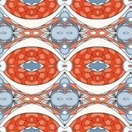 Abstract seamless ornament pattern kaleidoscope effect N87