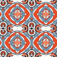 Abstract seamless ornament pattern kaleidoscope effect N88