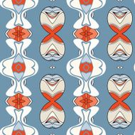 Abstract seamless ornament pattern kaleidoscope effect N90