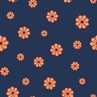 Seamless pattern with abstract flowers N23