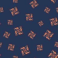 Seamless pattern with abstract flowers N24