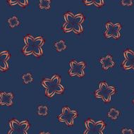 Seamless pattern with abstract flowers N25