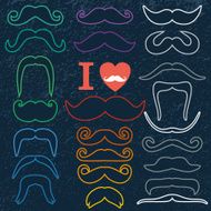 Moustaches set N6