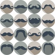 Moustaches set Design elements