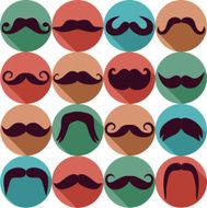 Moustaches set Design elements N3